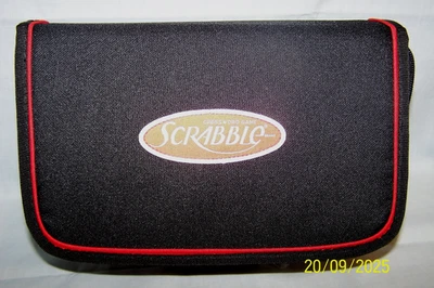 SCRABBLE TRAVEL EDITION FOLIO ZIPPER CASE MINI SNAP TILES GAME COMPLETE - Image 1 of 4