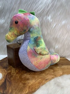Build a Bear BAB Seepferdchen Regenbogen Aquarell Krawatte Farbstoff 15" Plüschtier - Bild 1 von 9