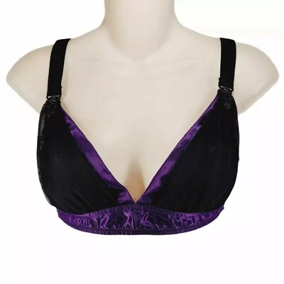Fredericks of Hollywood Womens Bra Large L Purple Sheer Sexy Underwire Free - Image 1 of 4
