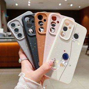 Custodia morbida per Samsung S25 S24 FE S23 Ultra S22 S21 A16 A15 A55 astronauta - Foto 1 di 17