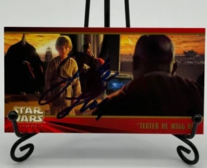 Jake Lloyd Signed Star Wars Topps Card "Tested He Will Be" Autograph - Picture 1 of 5