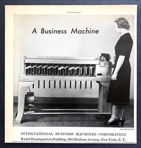 1939 IBM International Business Machines Card Sorter photo vintage print ad - Picture 1 of 1