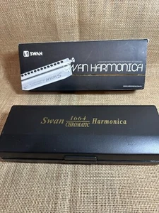 Swan SW-1664 16 Holes Chromatic Harmonica C Key 64 Tones Mouth Organ + Case - Picture 1 of 6
