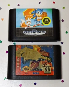 Sonic the Hedgehog & Power Rangers (Sega Genesis) Cartridge's Only Tested RTP! - Picture 1 of 3