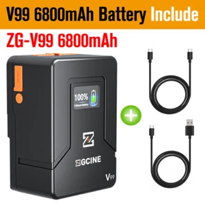 ZGCINE V99 V-Mount Battery 14.8V 6800mAh V-Lock Rechargeable Li-ion Battery US - Picture 1 of 9