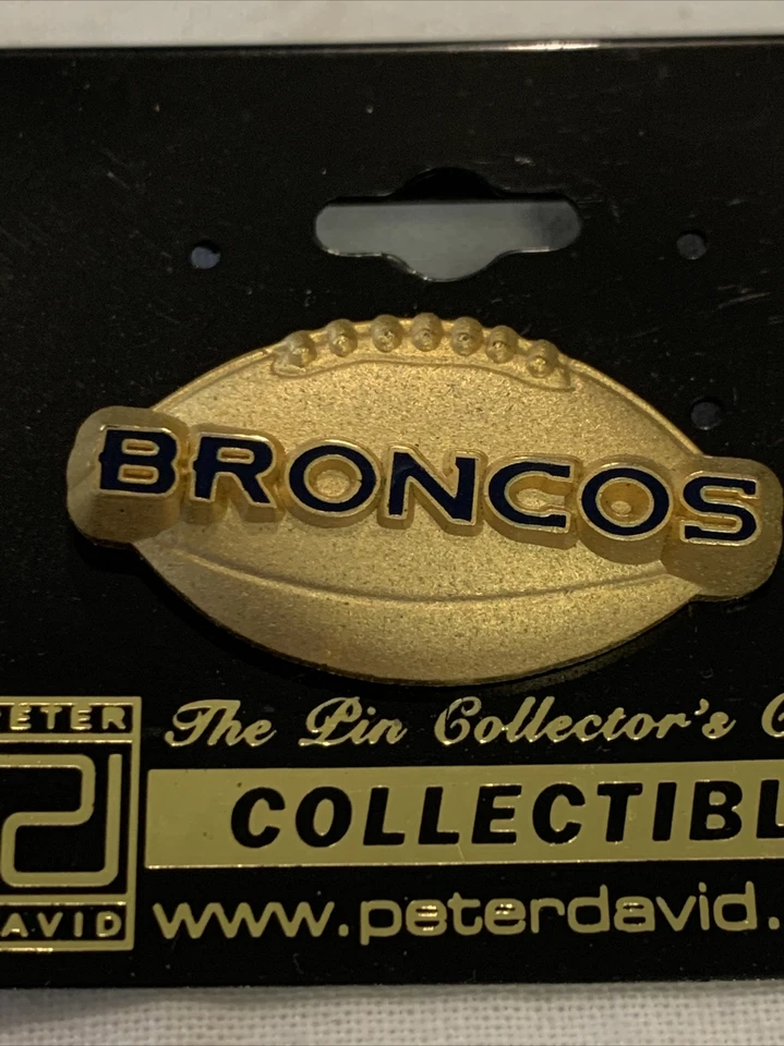 Denver Broncos NFL Wreath Crest PETER DAVID PIN New - Image 1 of 1