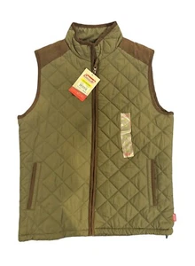 New With Tag Coleman Olive Green Quilted Zip Vest Men’s Size Medium - Picture 1 of 5