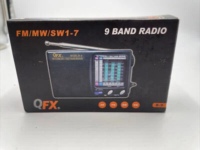 Радио QFX R-9BLK AM/FM/MW/SW1-7 - черное - Изображение 1 из 4