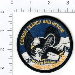 1-207th AVN Alaska Arctic Eagles Patch ANG Combat Search & Rescue USAF - Picture 1 of 3
