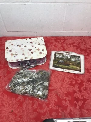 Treasured Memories Fire Chief Peddle Car Michael Humphries 500 Piece Puzzle NEW - Image 1 of 4