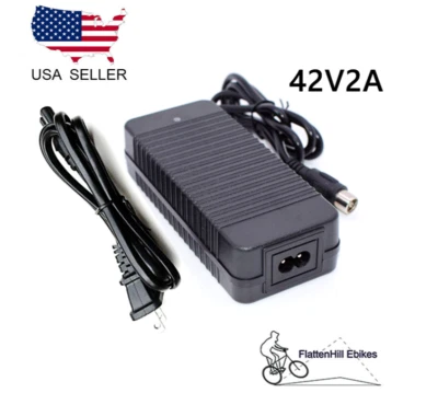 42V 2A charger for electric bike ebike 36V li-ion battery RCA plug - Image 1 of 4