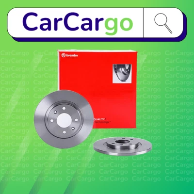 Par de discos de freio dianteiro sólido Brembo Peugeot Partner 2.0 HDi 4x4 2004-2005 266 mm - Imagem 1 de 4