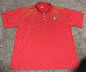 Russell Ferris State Bulldogs Mens 3XL Golf Polo Shirt Red - Picture 1 of 4