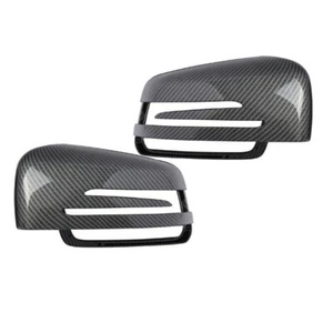 2x Rear View Mirror Cover For Mercedes Benz CLA W212 W221 W204 Carbon Fiber - Bild 1 von 10