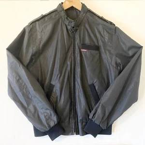 Vintage Retro Cellini Bomber Jacket 80s 90s Full Zip with Pockets Black Mens M - Picture 1 of 12