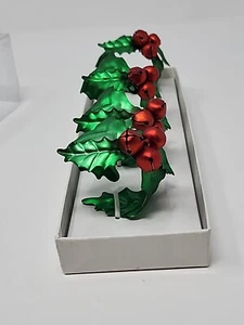 New Old Stock Dept 56 Stechpalme Glocke Tischkartenhalter Serviettenringe 4er Set 4354-0 - Bild 1 von 5