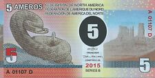 Federation of North America, 5 Ameros, 2015, series B, POLYMER note