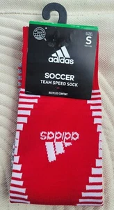 Adidas Soccer Team Speed Fußballsocken rot weiß grau Größe Small 13C-4Y - Bild 1 von 6