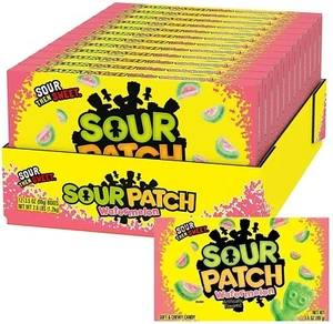 12x Sour Patch Watermelon Flavored Theatre Box Soft & Chewy Candy 99g - Picture 1 of 5