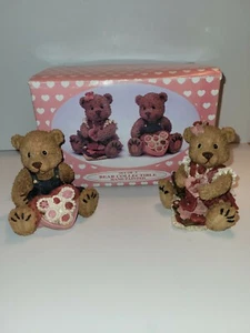 Valentine ELUCEO IN MOTION 2 Stück Bär Sammlerstück, handbemalt. Neu im Karton.  - Bild 1 von 11