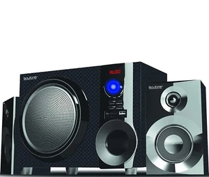 Boytone Sistema di altoparlanti audio stereo wireless Bluetooth SD AUX USB radio FM - Foto 1 di 8