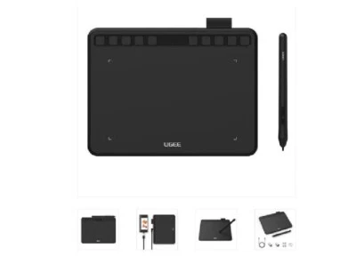 UGEE S640 Wireless Graphic Drawing Pen Tablet- Black- 6" x 4" - NEW - Image 1 of 3