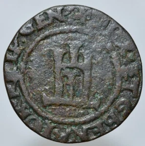 GENOVA - DOGI BIENNALI I° FASE 1528-1541 -MI/ 1/2 CAVALLOTTO FALSO D'EPOCA  RARA - Picture 1 of 2