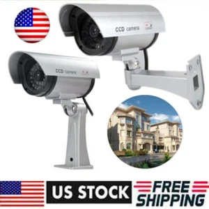 In/Outdoor Use Dummy Fake Security Camera CCTV LED Flashing Surveillance Tool - Picture 1 of 6