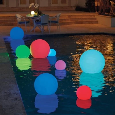 LOFTEK LED Dimmable Floating Pool Light Ball, 12-Inch , 16 Colors - Image 1 of 4
