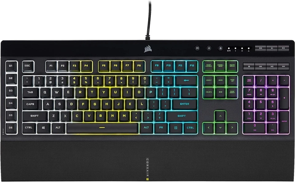 CORSAIR K55 RGB PRO-Dynamic RGB Backlighting - Six Macro Keys - French Layout - Image 1 of 4