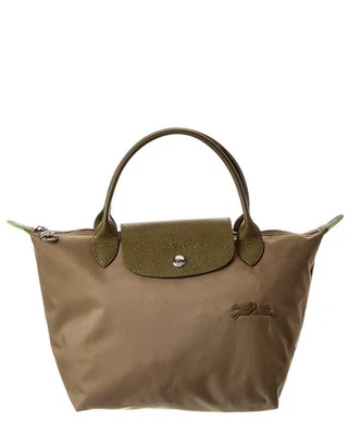 Longchamp Le Pliage Green Small Canvas Short Handle Handbag Women's Green - Image 1 of 4