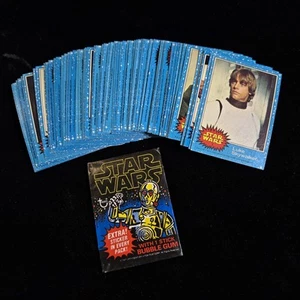 NICE NMT 1977 Topps STAR WARS Series 1 Complete Blue 66 Card Set - Picture 1 of 20