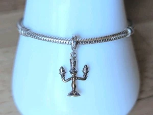 Genuine Chamilia Disney Lumiere Beauty and the Beast Two Tone Charm- Rare - Picture 1 of 3