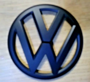 VW GOLF MK6 5K REAR TAILGATE BADGE MATTE  BLACK  2008 - 2013 VW LOGO 5K0853630 - Picture 1 of 2