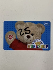 $25 Build A Bear Gift Card Physical Gift Card - Picture 1 of 1