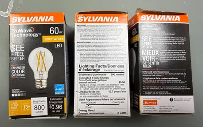 SYLVANIA Led  Tru Wave Soft White Opale  60w Brightness 800 (3Pack) - Image 1 of 3