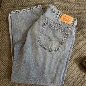 Jeans Levi's 569 Sueltos Rectos 38x30 Azul Vintage Clásicos Sueltos Pierna Ancha - Imagen 1 de 9