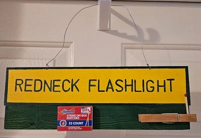 Linterna Redneck Decoración del Hogar ~ Divertido Mordaza Regalo ~ Verde y Dorado ~ Hecho en Casa ~ 12" ~ Nuevo Foto 1 de 3