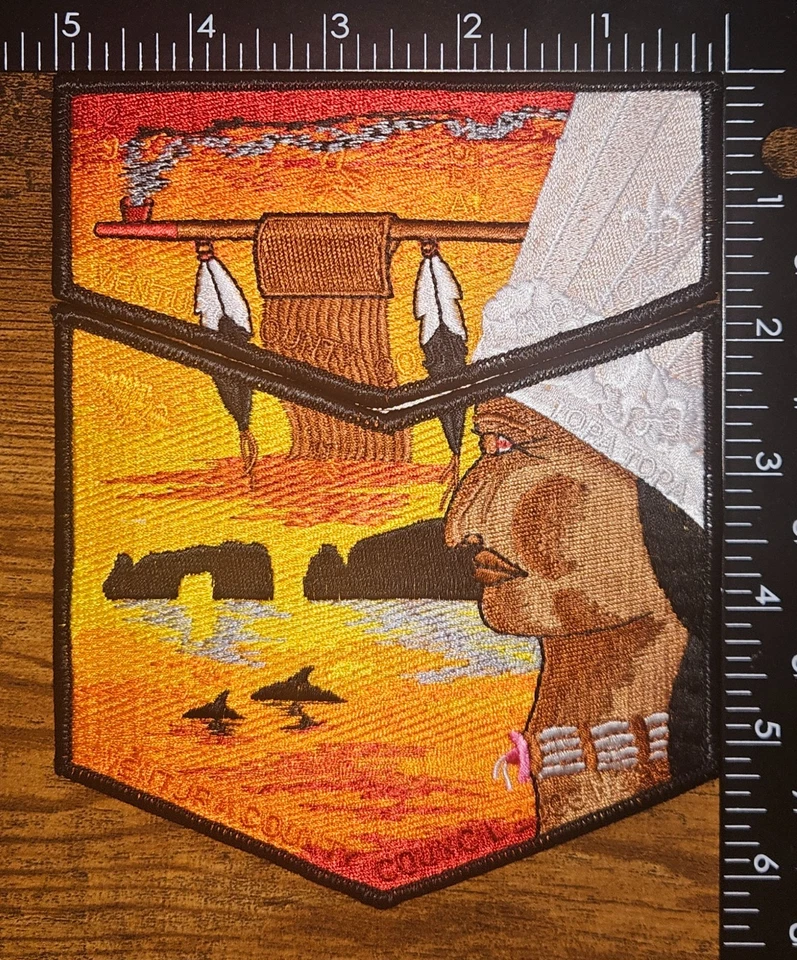 OA 291 Topa Topa Lodge 2006 NOAC Black Border Native American Flap Set - Image 1 of 1