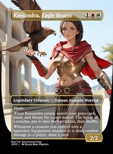Kassandra, Eagle Bearer/Spear of Leonidas/Phobos - MTG Anime Playtest - Picture 1 of 3