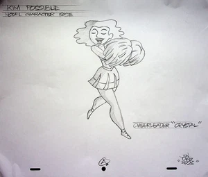 Kim Possible SIGNED Hand-Drawn - Juan Diaz Model Cel Recreation - Picture 1 of 2