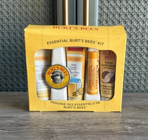 Burt's Bees 5 piezas tamaño de viaje kit esencial crema limpiadora ungüento loción bálsamo labial - Imagen 1 de 8