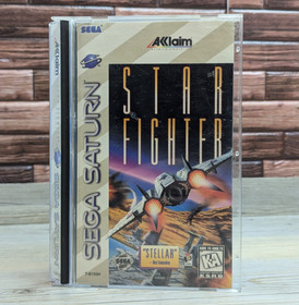 Star Fighter (Sega Saturn 1994 Acclaim) Complete Case Manual Disk Registration