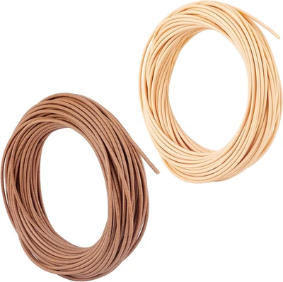 2 Bundles Round Reed Cane Wicker Plastic Weaving Material 150g 1/10 Inch Basket  - Image 1 of 4