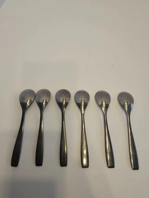 Vintage German Demitasse Spoons Set of 6  Rostfrei  Stainless Steel - Image 1 of 2