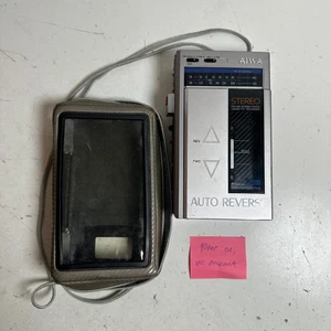 AIWA HS-J300 Silber tragbares FM/AM Stereo Radio Kassetten Abspielgerät - für Ersatzteile - Bild 1 von 18