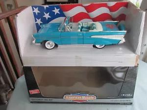 1-18 ERTL AMERICAN MUSCLE 1957 CHEVY BEL AIR 40TH ANNIVERSITY - Picture 1 of 9