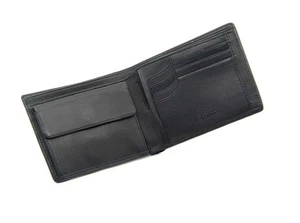 Esquire, billetera para zurdos, cartera, billetera, napa de cuero negro - Imagen 1 de 3