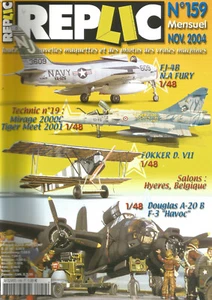 REPLIC N°159 FJ-4B N.A FURY / FOKKER D.VII / DOUGLAS A-20 B F-3 "HAVOC" / 2000 C - Foto 1 di 2