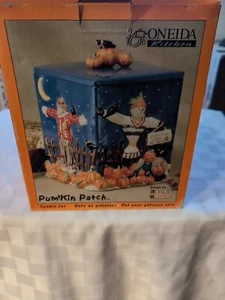 Very Rare Pumpkin Leslie Beck Oneida Kitchen Pum'kin Patch Ceramic Cookie Jar - Picture 1 of 17